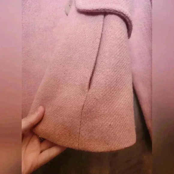 Nili Lotan Handwoven 100% Wool Pink Button Up Blazer Women’s Size 4 - Picture 6 of 15